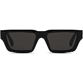 TruFabV Small 90s Retro Rectangle Sunglasses for Women Men Vintage Fashion Square Sun Glasses