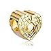 ReisJewelry Heart Angel Wings Charm Bead for Bracelets (Gold Plated)