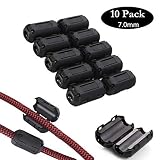 Noise Filter Cable Ring, VSKEY [10 pcs] Anti-interference Noise Filters Ferrite Core Choke Clip For Telephones,Tvs,Speakers,Video,Radio,Audio Equipment & Appliances Power Audio (10pcs 7.0mm)