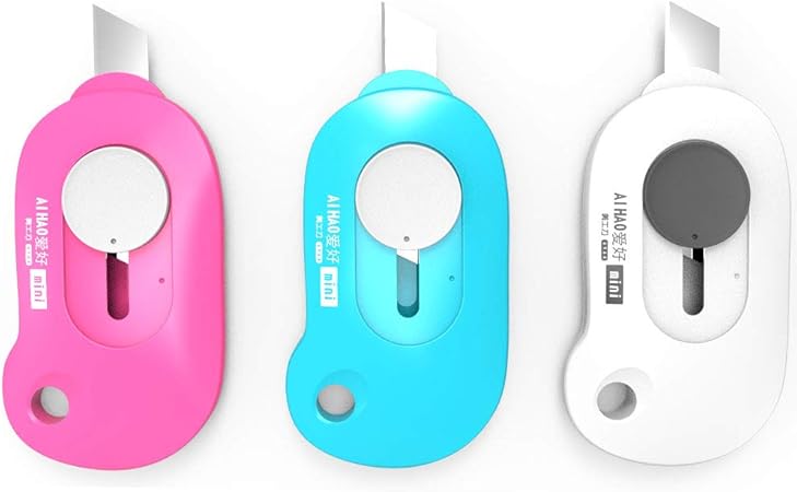 Amazon アートナイフ 文房具 ペーパーカット 道具 3色 かわいい ミニ カッター 学生 段ボール 開梱 レターオープナー ピンク 白 青 カッターナイフ 文房具 オフィス用品 Amazon アートナイフ 文房具 ペーパーカット 道具 3色 かわいい ミニ カッター 学生 段ボール 開梱 レターオープナー ピンク 白 青 カッターナイフ 文房具 オフィス用品
