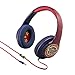 eKids Wonder Woman Over The Ear Headphones with in Line Microphone Black
