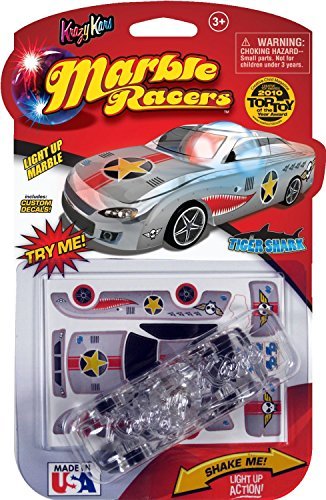 Skullduggery Krazy Kars Award Winning Tiger Shark Light Up Marble Racer Car