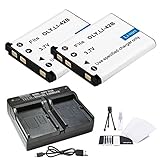 2-Pack LI-42B / LI-40B / LI-40C High-Capacity Replacement Battery with Rapid Dual Charger for Select Olympus Digital Cameras - UltraPro Accessory Bundle Included