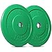 Titan Fitness 10 LB Pair Yellow Economy Olympic Bumper Plates, Rubber with Steel Insert, Strength Training