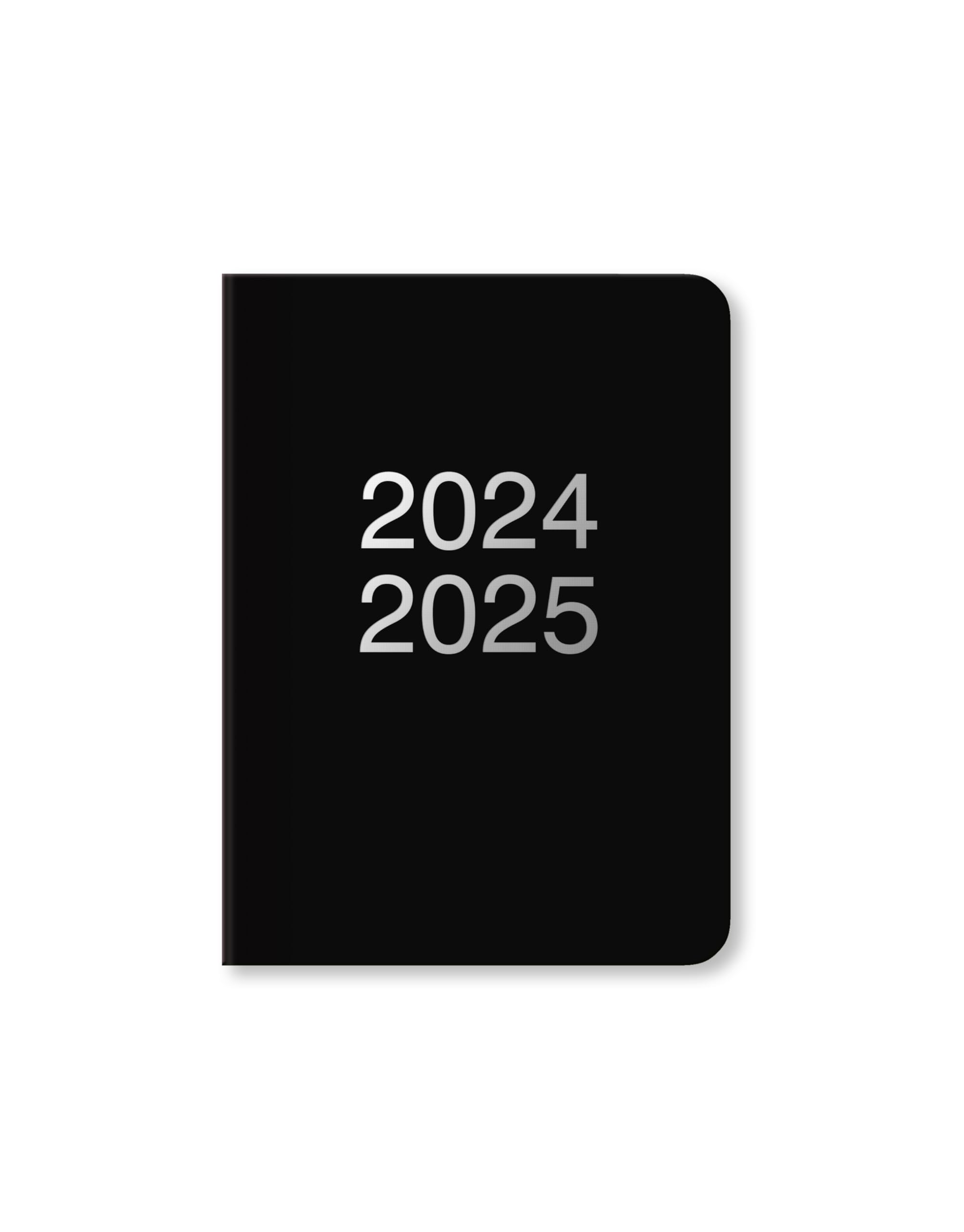 Letts of London Dazzle A6 academic 2024/2025 week to view diary - Black