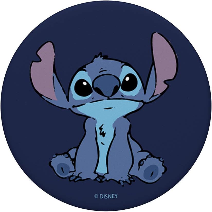 Disney Lilo & Stitch Simple Stitch Portrait PopSockets Swappable PopGrip, Black - Image 4