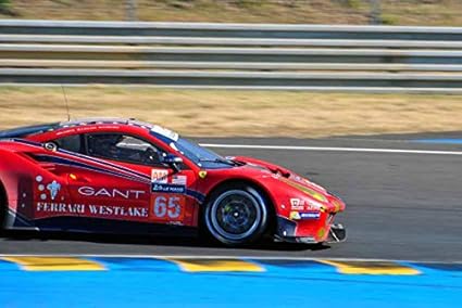 Amazoncom Ferrari 488 Gte No65 Photograph A Photographic