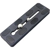 HITHUT 120mm Universal Quick Release QR Plate with 1/4" and 3/8" Mounting Screw for Tripod Mount Ball Head DSLR Camera Arca Swiss Compatible