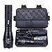 Tactical LED Flashlight 1200lm L2 Phixton Military Police Handheld Zoomable 5-Mode Aluminium Metal Water-resistant For Hiking Camping 18650 Rechargeable Battery Charger Pouch Gift Box Mount Included