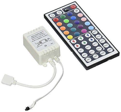 Strip Light Remote Controller, soled IR Infrared Wireless Control with IR Receiver, 44-key IR Infrared Wireless RGB LED Strip Light Remote Controller