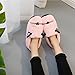 Anddyam Kids Family Cute Cat Household Anti-Slip Indoor Home Slippers for Girls and Boys (1.5-3 Little Kid, Pink, 1.5)