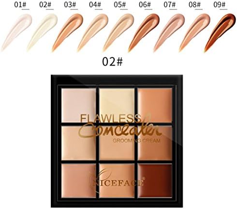 Correcting Concealer Trimming Cover Dark Circles Freckles Acne Cream Base BB Cream, Professional Makeup Face Foundation Natrual Moisturizing Waterproof (B)