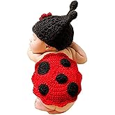 Newborn Baby Photography Props Boy Girls Photo Shoot Props Outfits Crochet Knitted Costume Unisex Cute Infant Hat Pants