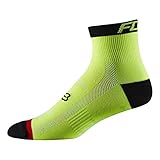 Fox Racing Performance 4in Socks Flo Yellow, L/XL - Men's