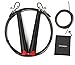 CPOKOH High Speed Jump Rope for Men & Women- Coated Steel Cable for fast Cardio & Endurance Training-Fully Adjustable & Suitable for Children,Professional Athletes, MMA, Crossfit, Boxing