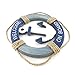 Wooden Nautical Life Ring Wall and Door Hanging Ornament Plaque,Welcome On Board,11.6