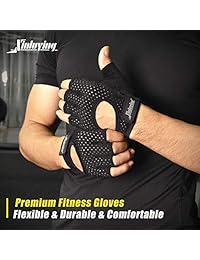 Xinluying Workout Gloves for Men Women - Gym Training Gloves with Wrist Support for Fitness Exercise Weight Lifting Crossfit Bodybuilding