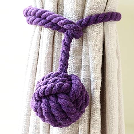 Do4u A Pair Of Hand Knitting Curtain Rope Clips Holder Holdbacks