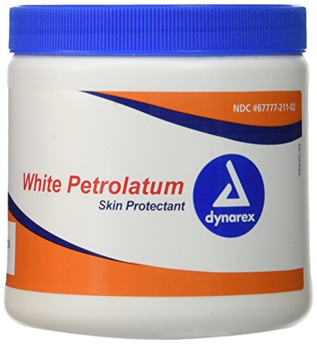 Dynarex white petroleum jelly, 15 ounce jar, 12-count