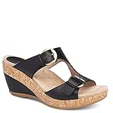 Dansko Women's Carla Sandal Black Full Grain Size 40 EU (9.5-10 M US Women)