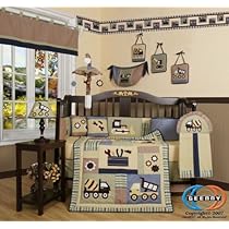 Unique Crib Bedding Boutique Brand New GEENNY Baby Boy Constructor 13PCS CRIB BEDDING SET