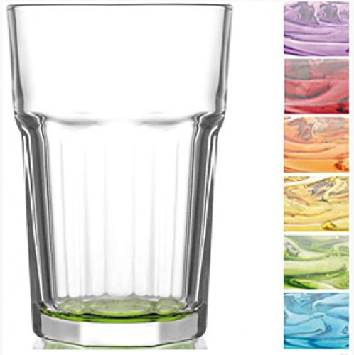 Trinkglas Cocktailglas Caipirinha Glas Transparent oder Farbig sortiert 300 ml, Farbe:Mehrfarbig sortiert, Stückzahl:12… – Bild 3