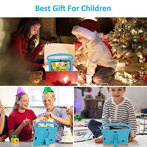 Kids Tablets PC, Veidoo 7 inch Android 8.1 Tablet with Google Play Store GMS Certification 16GB Storage, IPS Screen, Premium Parent Control Pre-Installed iWAWA APP, Best Gift for Kids (Turquoise) - Thumbnail 4