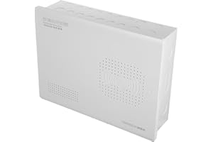 Luxshiny 30x40x10cm Recessed Wall-Mounted Media Enclosure Box White, Built-in Multimedia Connector and Wiring
