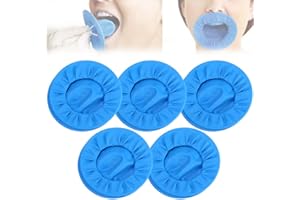 CHOYTONG 5 Pcs Dental Dam Cheek Retractor, Disposable Sterile Mouth Opener Lip Protector for Teeth Repair & Whitening, Orthodontics (Blue)