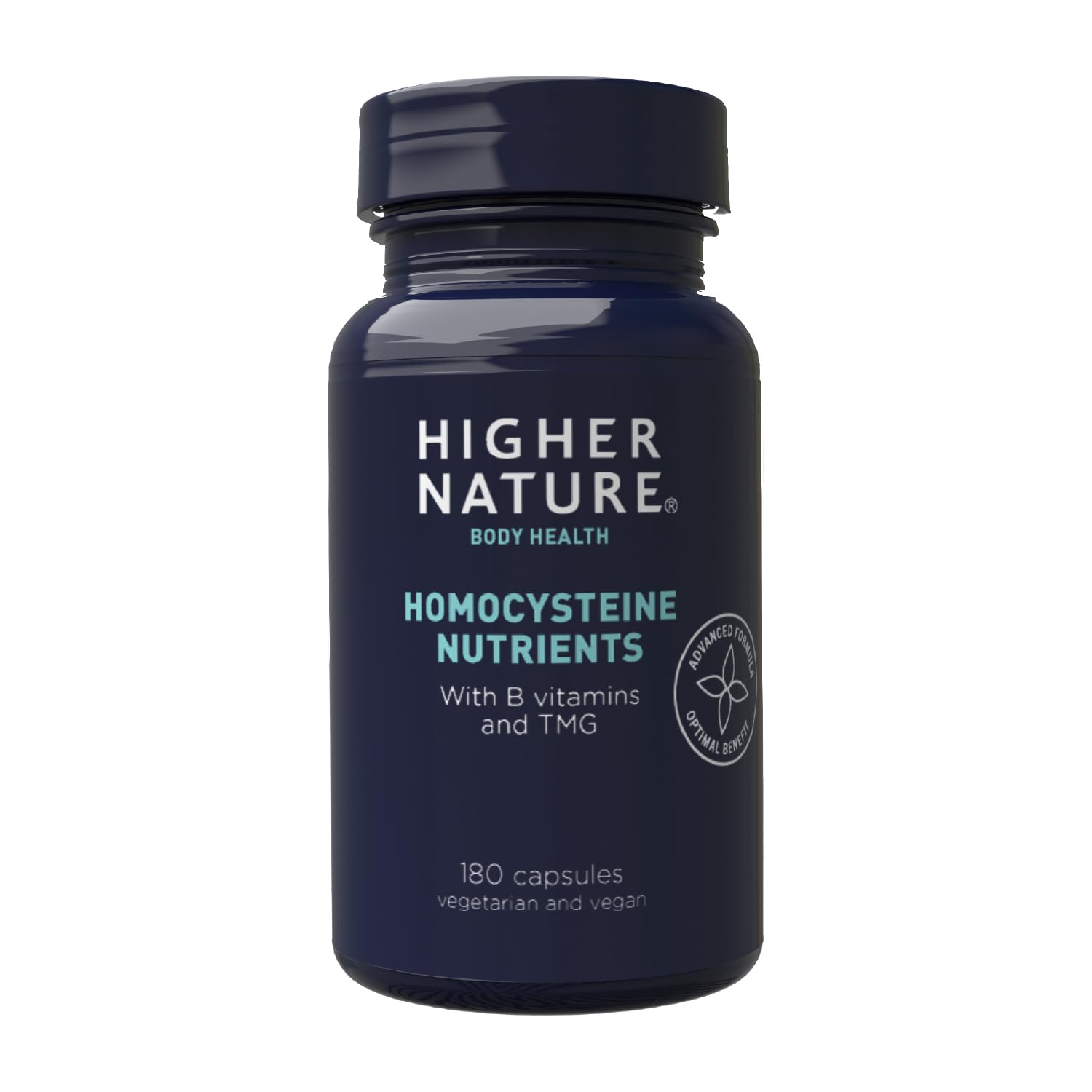 Higher Nature – Homocysteine Nutrients - H Factors - Improved Energy - Healthy homocysteine - Unique Blend of B Vitamins & TMG - Vegetarian & Vegan - 180 Capsules