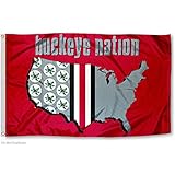 OSU Nation Ohio State Buckeyes University Large College Flag