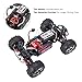 CRENOVA 1/24 Scale Rc Car 4Wd 30Mph Radio Controlled Car RTR Fast Racing Cars Remote Control Car 3-Stage Differential Gear Offroad Monster Truck Rc Vehicle with 2 Rechargeable Batteries, 2.4Ghz