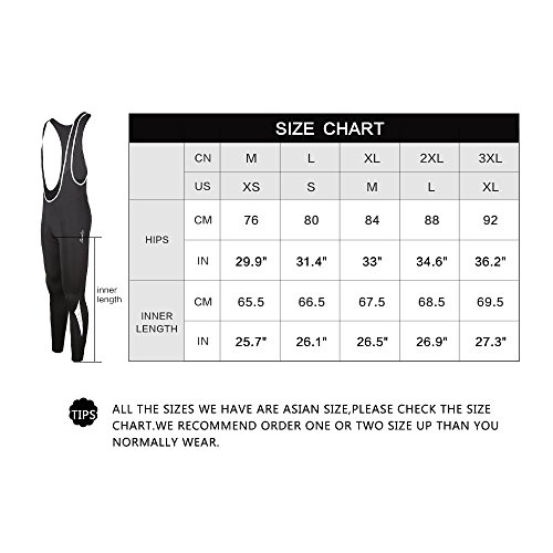 image for Santic Cycling Bib Tights Winter Padded Long Pants Compression Bib Pan