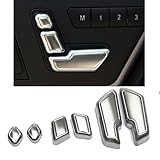 MATCC Chrome Door Seat Adjust Buttons Switch For Mercedes-Benz E Class W212 218 CLS GL