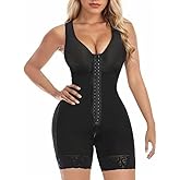 OMELLODY Fajas Colombianas Shapewear for Women Tummy Control Post Surgery Full Body Shaper Butt Lifter with Zipper Crotch