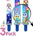 Premium Pacifier Clips by KiddosArt. Set Of 3, 2-Sided Of OWLS Art, Stunningly Designed Pacifier Holder, Pacifier Leash, Baby Pacifier Clips for Girls and Boys. Baby Shower Gift.
