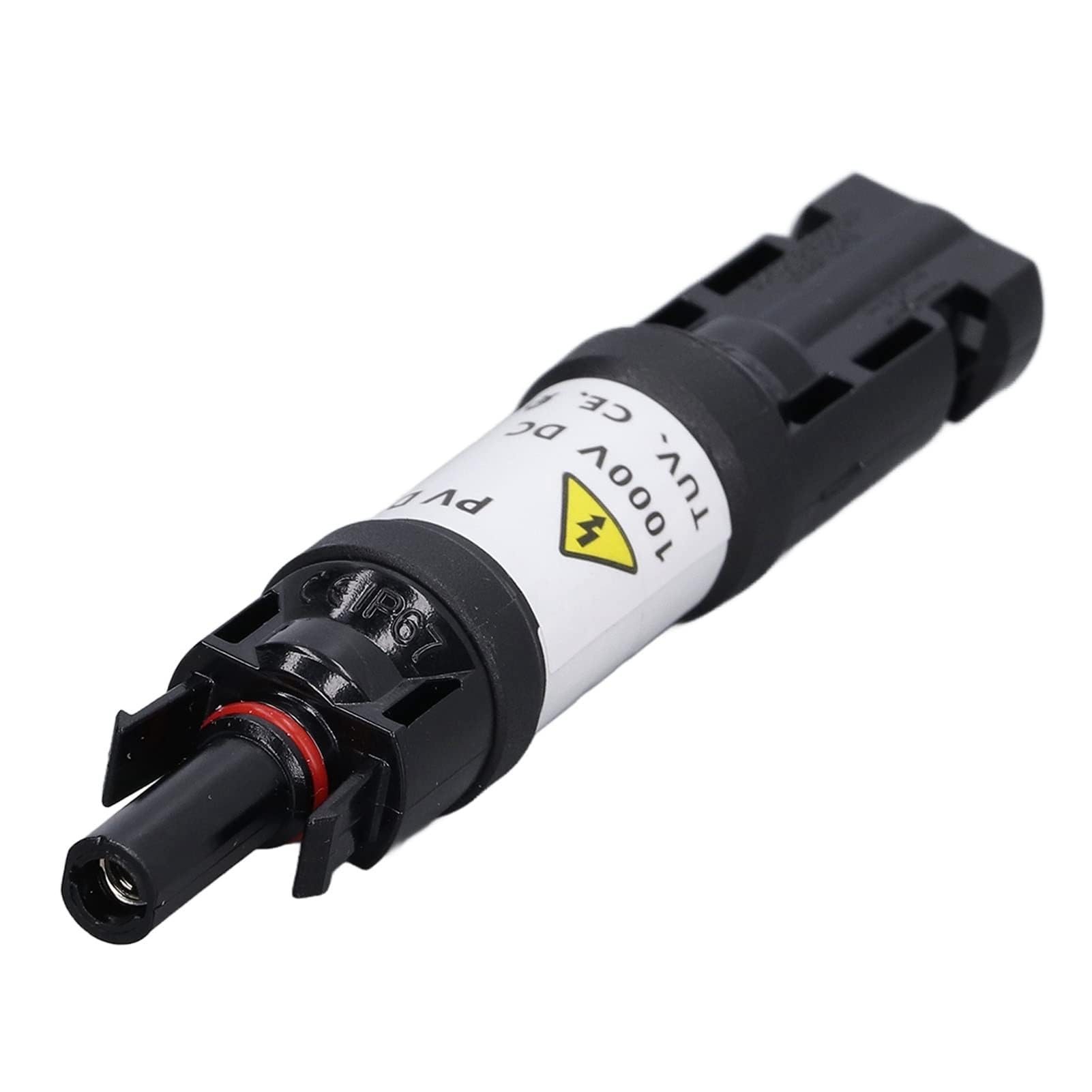Solar PV Connector Male Solar Holder, Solar Female IP67 Waterproof Panel Cable Blocking Diode Holder 1000V PPO Copper In-Line Connector (10A)