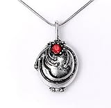 Vintage Elena's Vervain Pendant Anti-vampire Necklace Silver Color