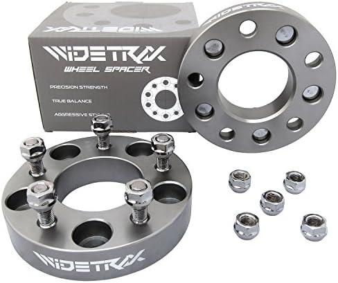 WIDETRAX 2pc 1.25" 5x127 5x5 to 5x120.7 5x4.75 Wheel Adapters Bolt Conversion Kit 12x1.5 Studs Lug Nuts Included Titanium Finish 6061 T6 Billet Aluminum (1 Pair) 32mm by Rugged TUFF