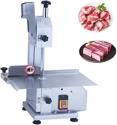 Amazon Baoshishan 骨切り機 電動骨切り機 骨カッター 業務用骨切り機 電動骨カッター 電動骨切り包丁 食品級ステンレス綱 ブレードの有効な切断距離180mm 冷凍肉 魚骨 肋骨 肉屋と屠殺工場用 110v のこぎりバンド三本付き 銀色 1型 包丁 ナイフ はさみ