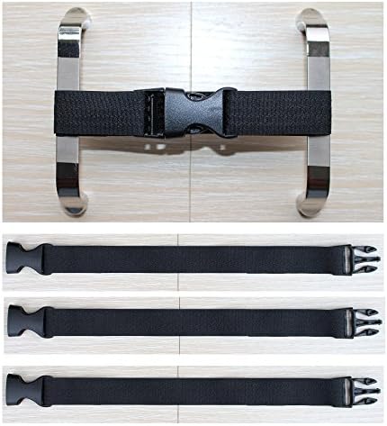 Coosin Baby Safety Locks ,Handles Child Safety Locks Simple installation Home Safety Strap Locks Fit Closed handle Cabinets,oven, double open the door refrigerator, Kitchen Door ect... (4 Pack, Black)