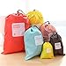 BINGONE Nylon 4-in-1 Drawstring Bags / Ditty Bag / Cord Bag Home Storage Travel Use 4 Different Size,Red1