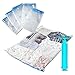 aKing Reusable Vacuum Storage Bags, Save 80% More Storage Space Free Hand Pump for Travel(5 Pack)