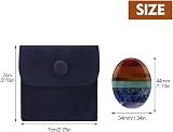 Violotoris 7 Chakra Thumb Worry Stone Anxiety Relief Crystal Palm Stone view 2