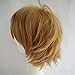 Probeauty Unisex Basic Short Hair Wig/Wigs Cosplay Party+Wig Cap ( Light Brown)