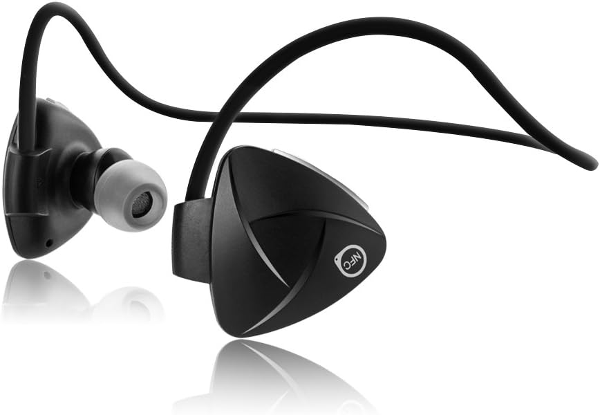 Hallomall Nfc-enabled Bluetooth 4.0 Headphones with MIC Compatible with Iphone 6, 6plus, 5s, 5c, 4s, 4, Ipad 2 3 4, Android, Samsung Galaxy, Smart Phones and Other Bluetooth Devices