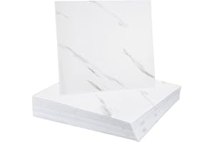 HARFINGTON 20pcs Peel and Stick Marble Tiles, Waterproof Wall Panel Backsplash, 12"x12" PVC Peel and Stick Shower Tiles for B
