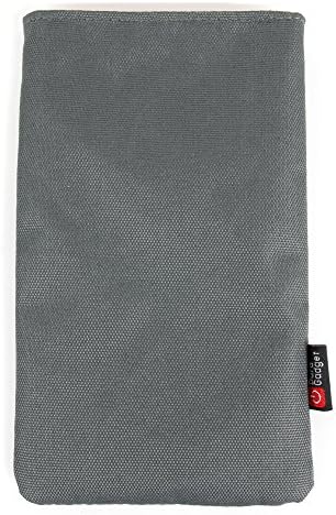 DURAGADGET Grey Lightweight & Hardwearing Nylon Pouch - Compatible with The Franklin Electronics Anybook Reader