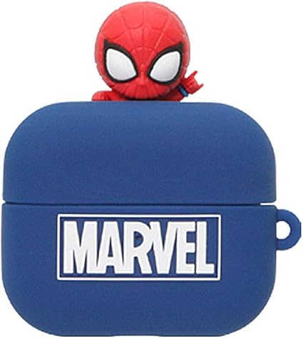 Amazon 並行輸入品 マーベル Airpods Proケース Marvel フィギュア スパイダーマン 保護ケース シリコンカバー セパレートタイプ Apple エアーポッズ専用 カバー 海外公式ライセンス品 Storinus 家電 カメラ