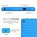MoKo Case for Fire HD 8 2016 Tablet - [Honey Comb Series] Light Weight Soft Silicone Back Cover [Kids Friendly] for Amazon Fire HD 8 (Previous 6th Generation - 2016 Release ONLY), Blue